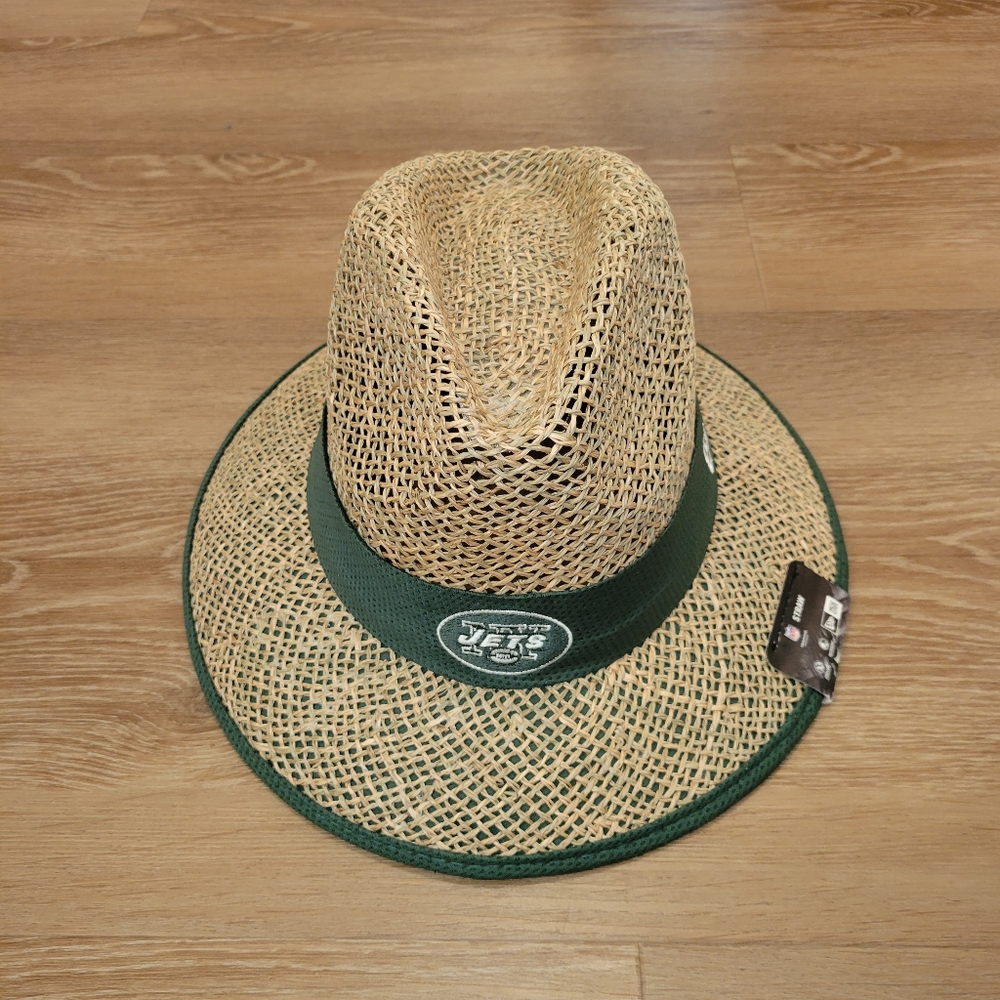 New Era New York Jets NFL Football Official On Field Straw Hat One Size Fit Most